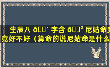 生辰八 🐴 字含 🌲 尼姑命究竟好不好（算命的说尼姑命是什么意思）